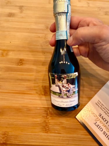 Customer photo review of La Marca Prosecco Mini Bottles
