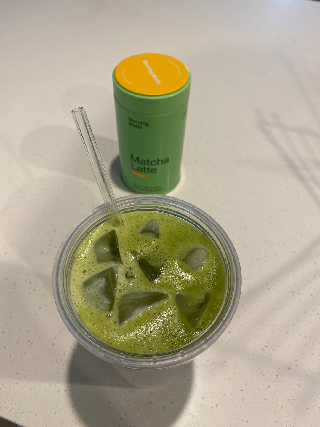 Customer photo review of Mango Matcha Latte