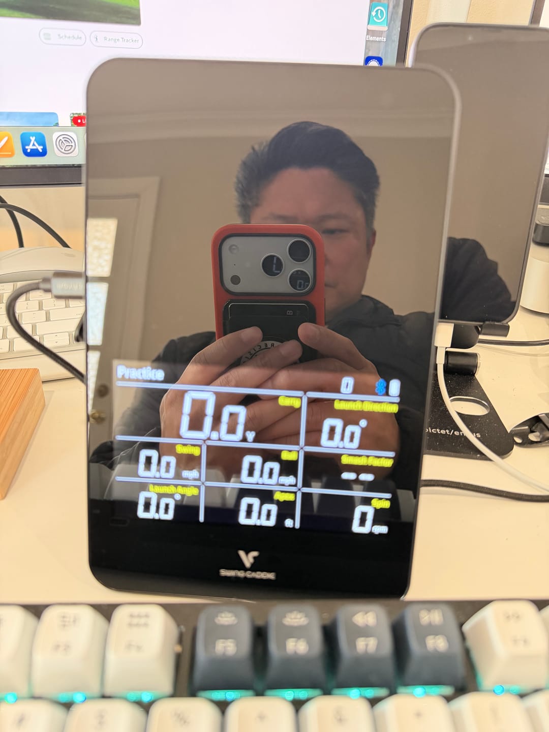 Customer photo review of Swing Caddie SC4 PRO Golf Launch Monitor + Simulator (Refurbished)