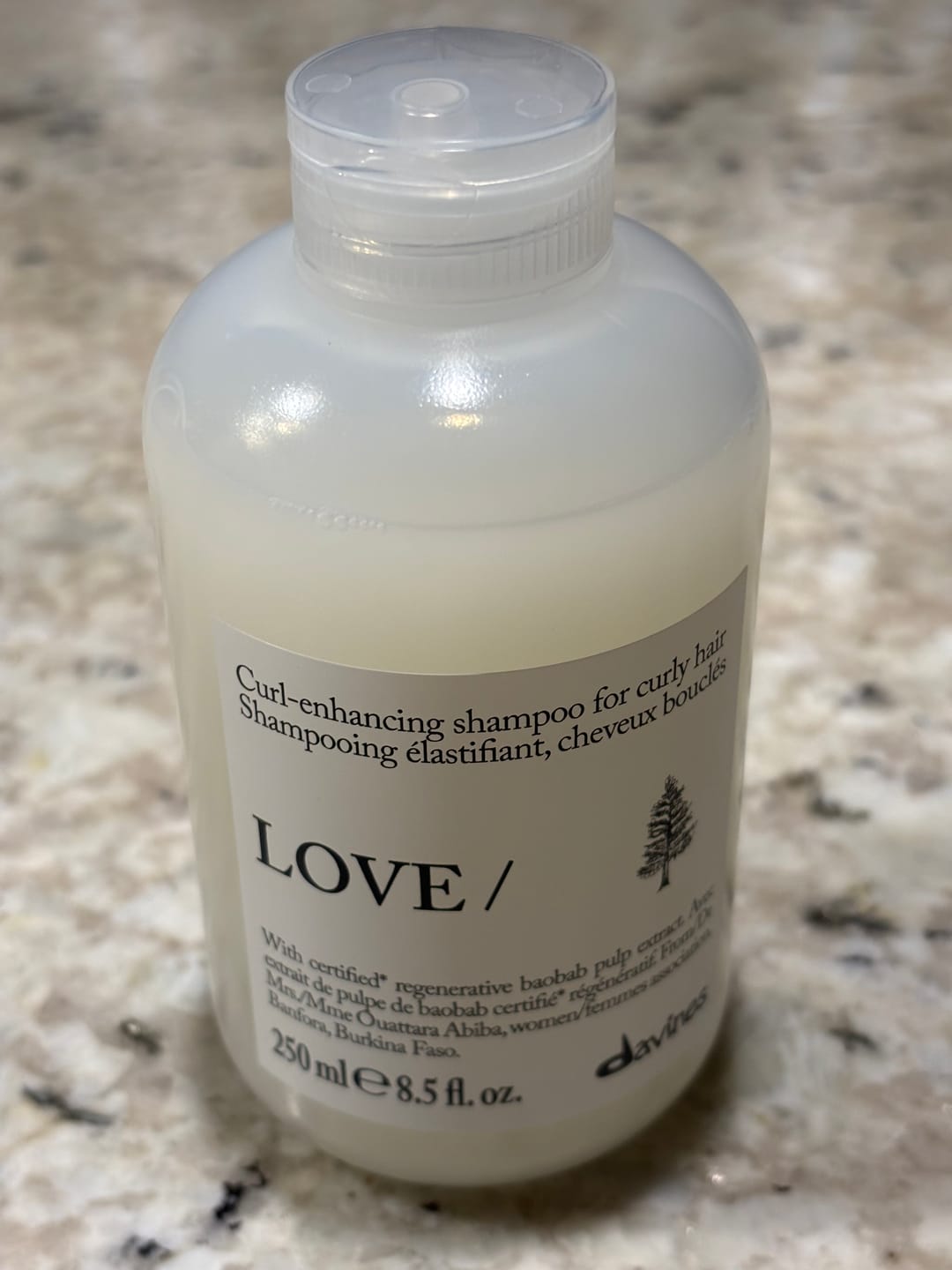 Customer photo review of LOVE CURL Shampoo