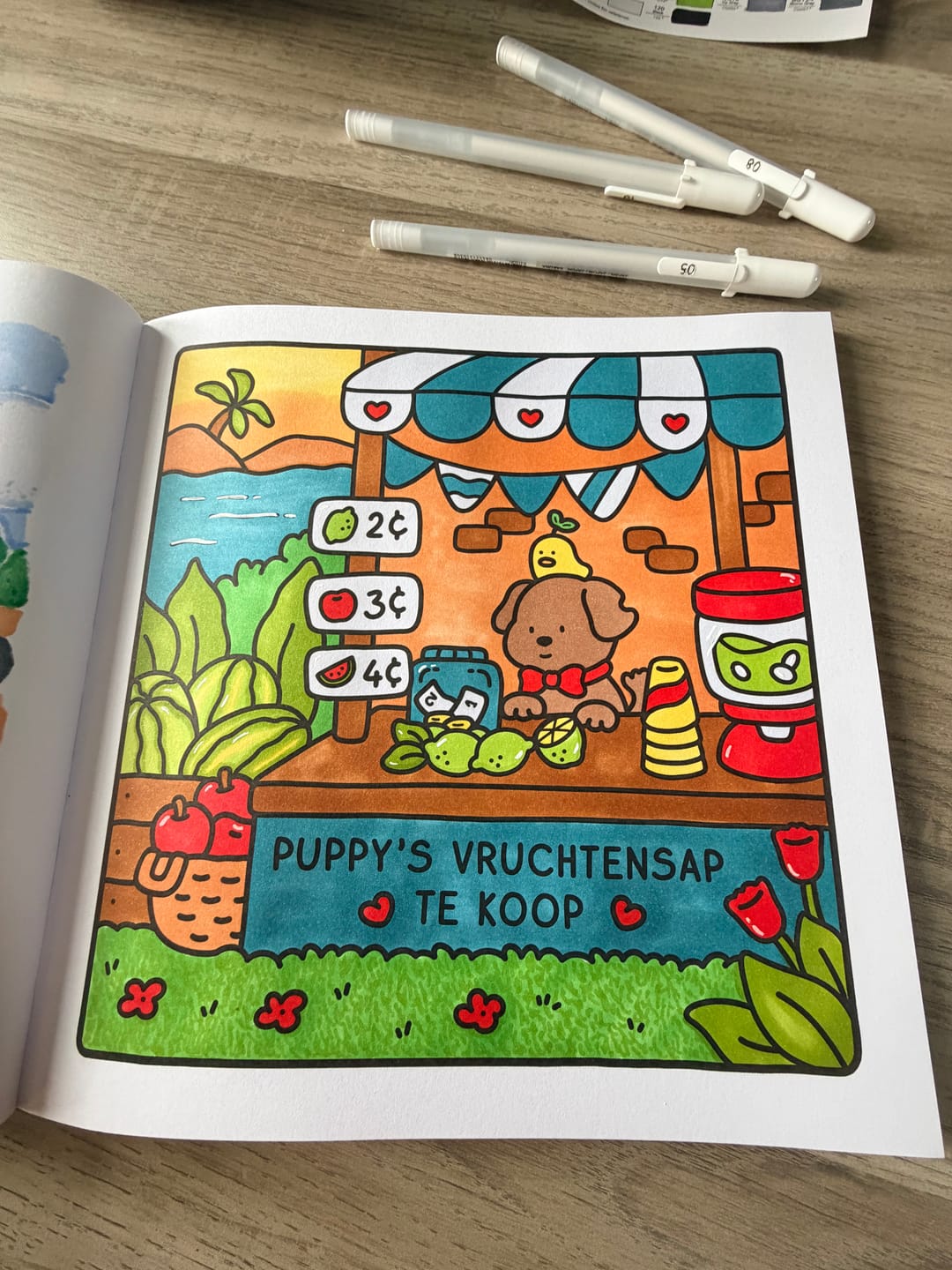 Customer photo review of Ohuhu Honolulu 48 Colors Dual Tips Alcohol Art Markers