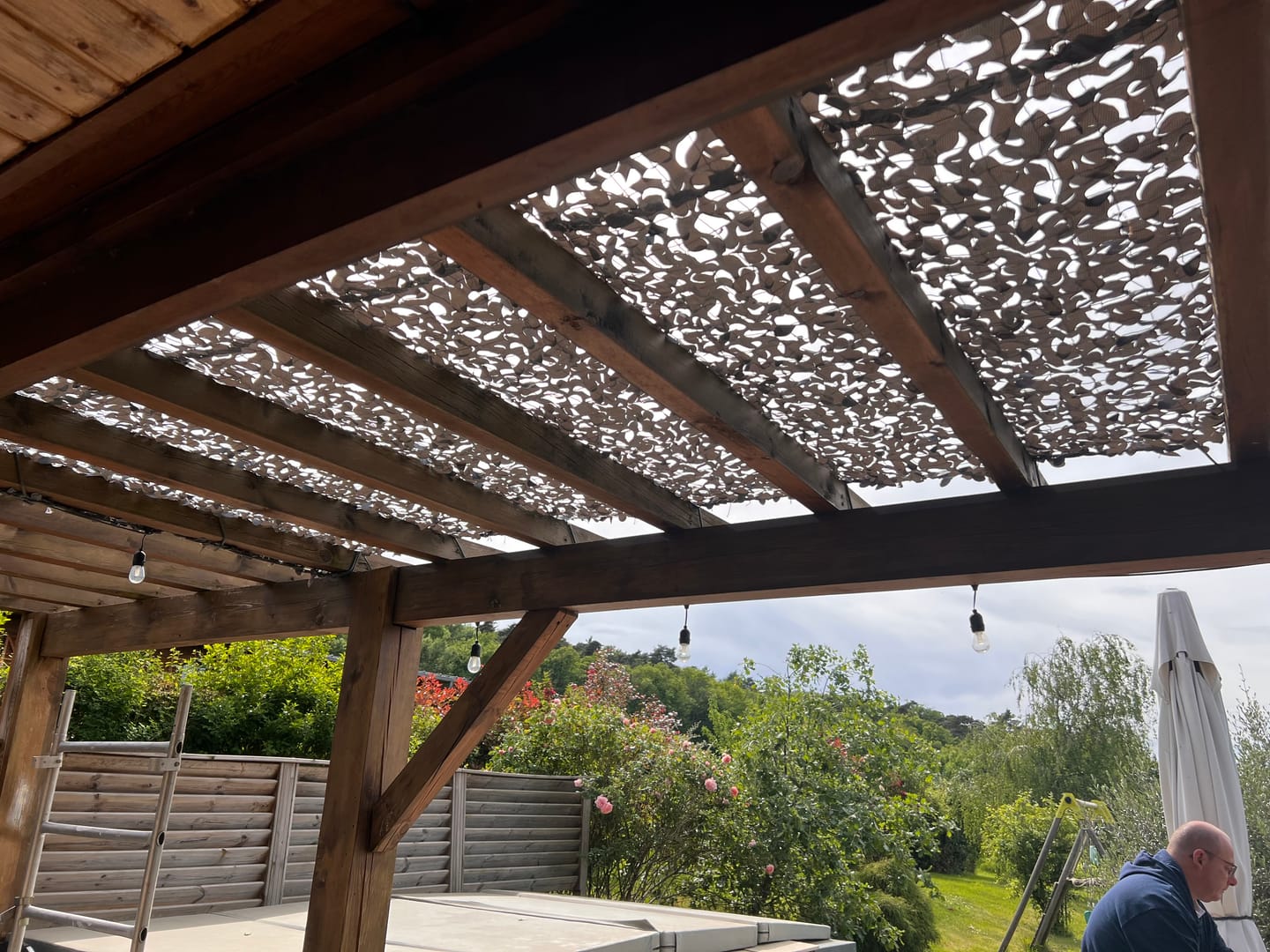 Customer photo review of Filet de camouflage renforcé gris