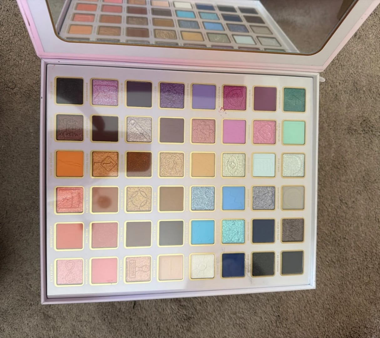 Customer photo review of Manifesting My Main Character Eye & Face Palette