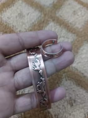 Customer photo review of Saba - Bracelet Jonc Cuivre Magnétique