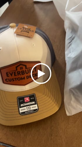 Customer video review of Premium Custom Leather Patch Hats (Wholesale)