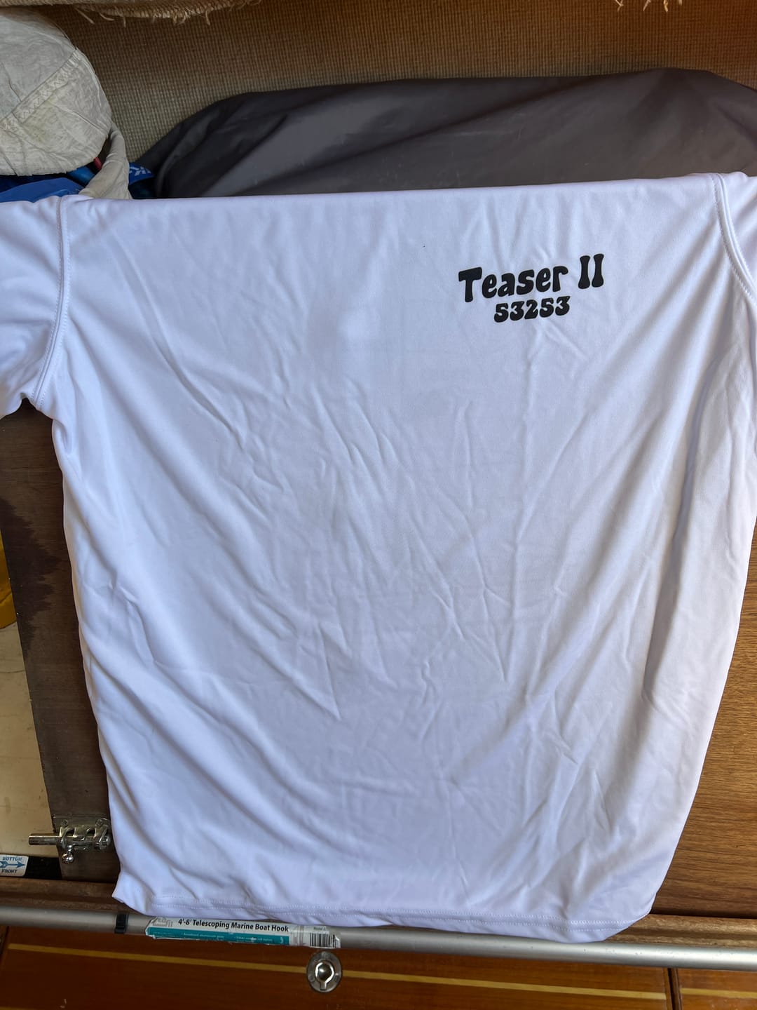 Customer photo review of Dri-Fit Custom Boat Shirts - Long Sleeve