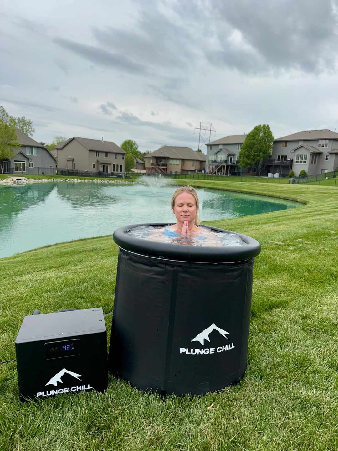 Customer photo review of Cold Plunge Tub with Chiller