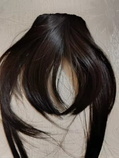 Customer photo review of Remy Clip-In Pony / Fringe