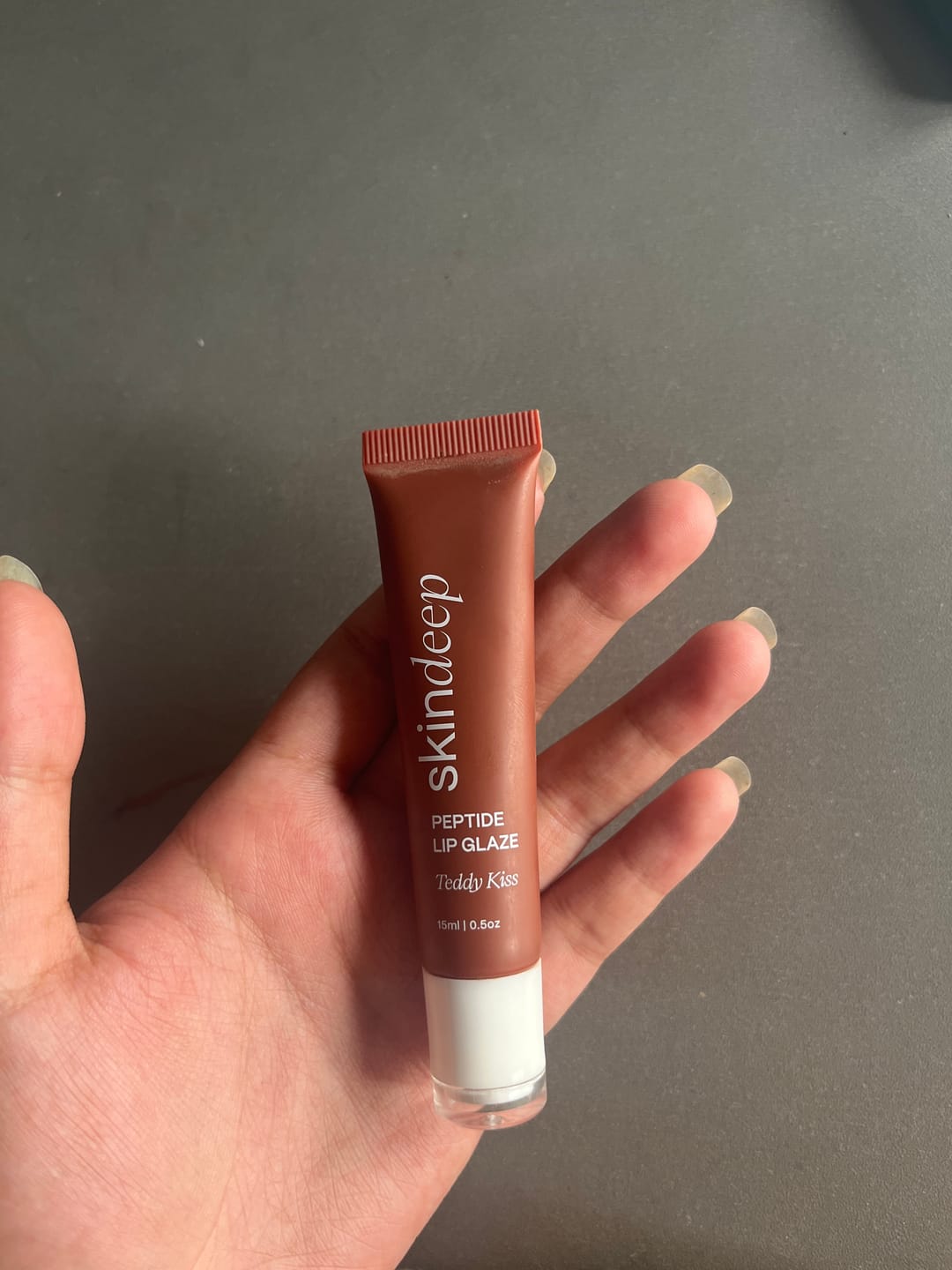 Customer photo review of » Peptide Lip Glaze (100% off)
