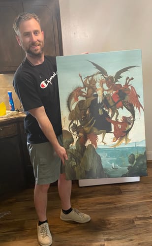 Customer photo review of The Torment of Saint Anthony | Michelangelo Buonarroti | 1487-88