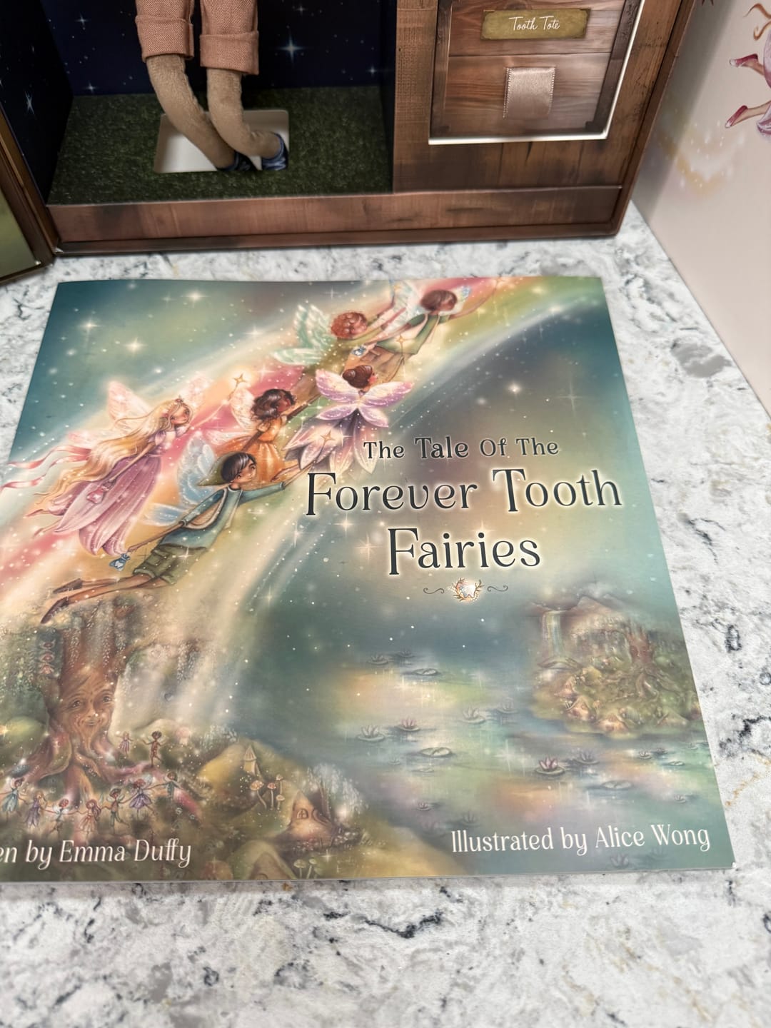 Customer photo review of My Forever Tooth Fairy Gift Set -Girl - Includes Storybook, Tooth Fairy Doll, Tooth Tote & Dis'Play' Keepsake Case