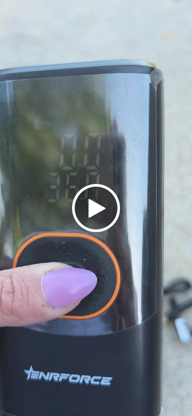 Customer video review of Enrforce Portable Electric Air Pump