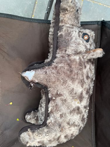Customer photo review of Tough Plush - Triple Stitch