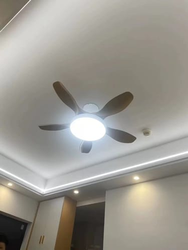 Customer photo review of WOMO Ventiladores de techo con luz Reversible Escandinavo - WM5002