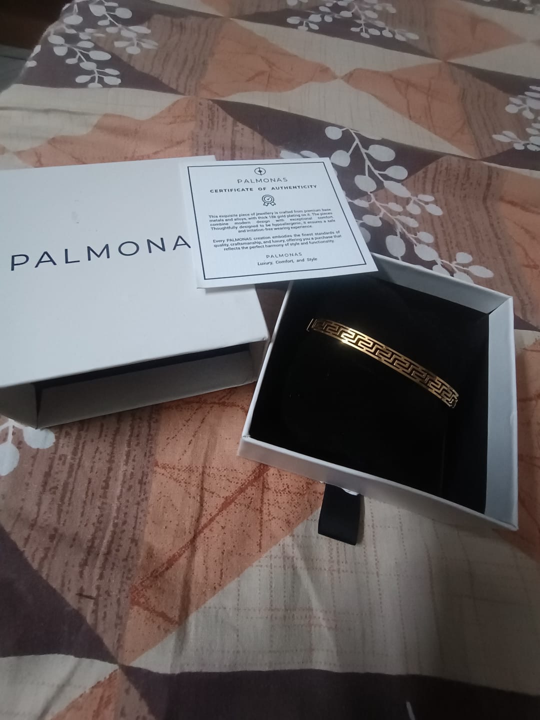 Customer photo review of Gilded Maze Bracelet
