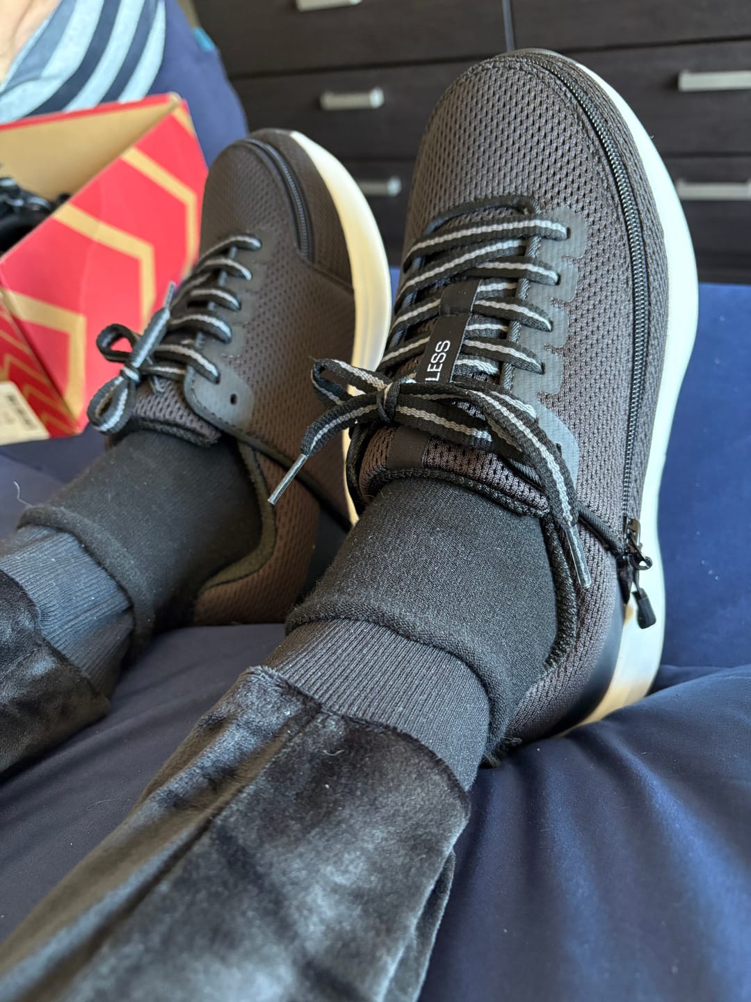 Customer photo review of Women's BILLY Limitless Comfort Adaptive Shoes for Neuropathy Sensitive Feet CPMA Certified AFO-Ready
