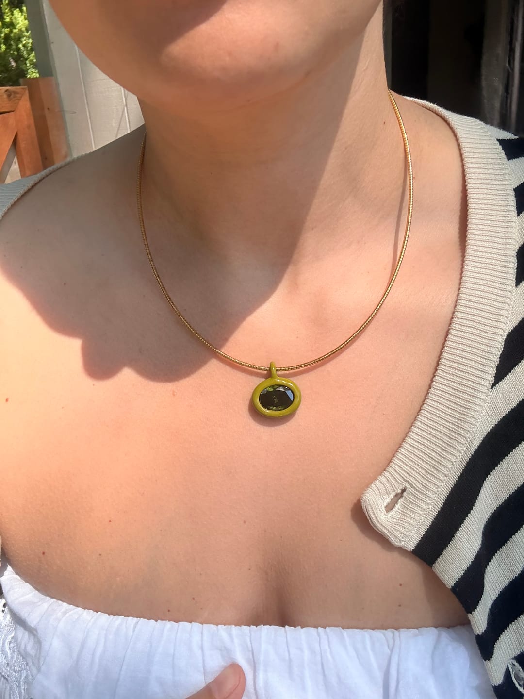 Customer photo review of The Birthstone Charm