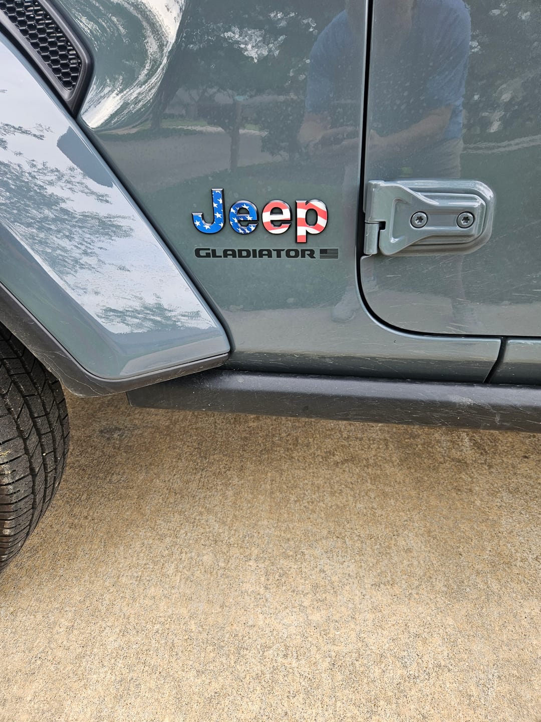 Customer photo review of JEEP Gladiator Emblem Overlay Decal Set | Fits 2020+ Jeep Gladiator