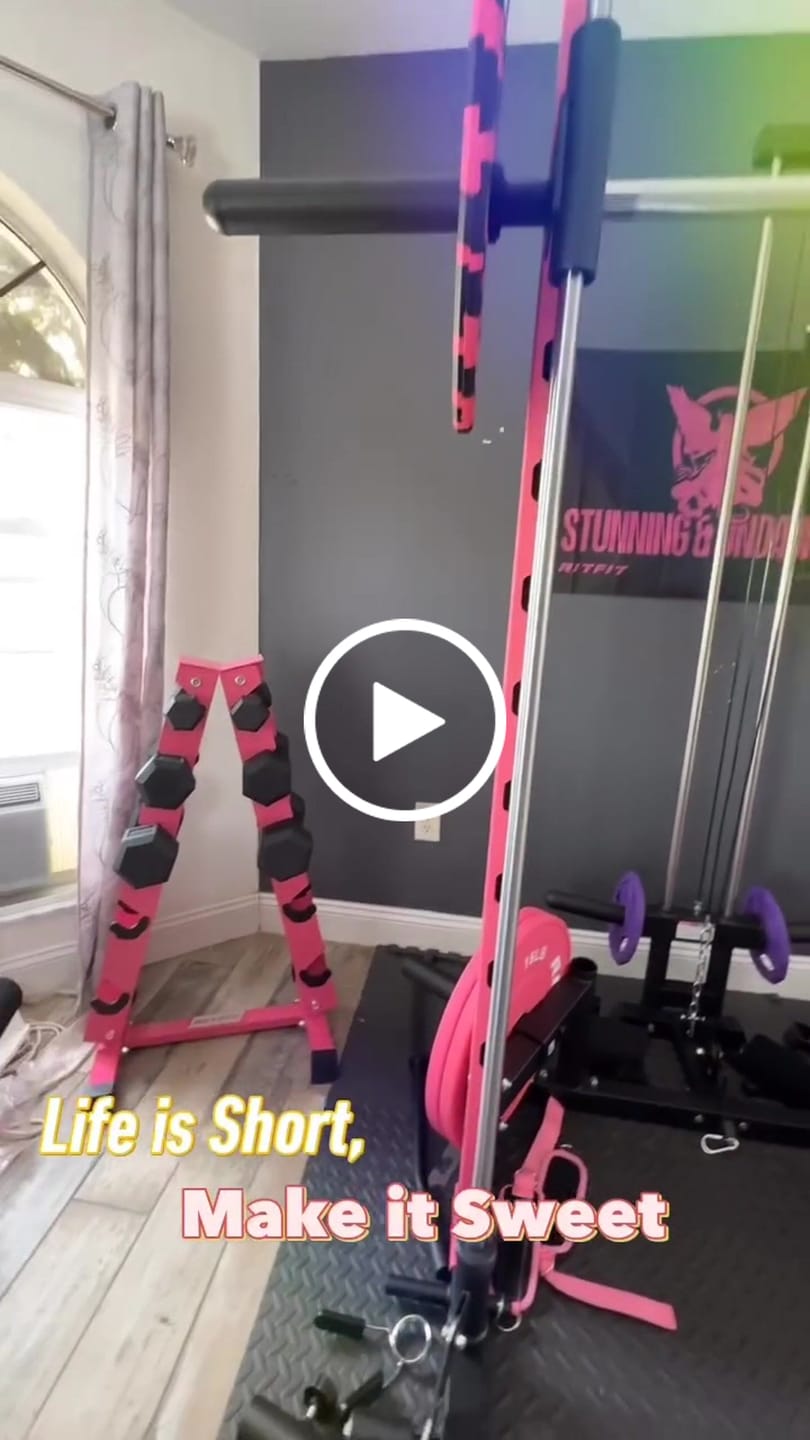 Customer video review of RitFit A-Frame Dumbbell Storage Rack Stand 5 Pairs