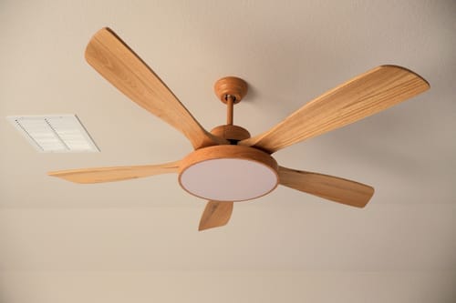 Customer photo review of WOMO Ventiladores de techo con luz Reversible Escandinavo - WM5002