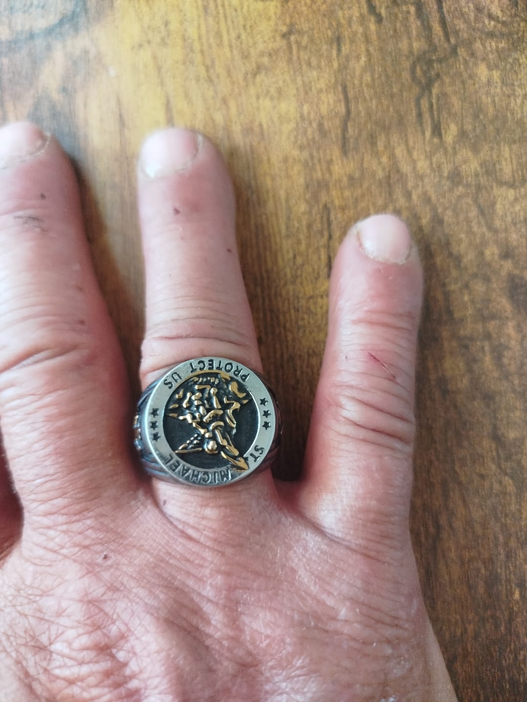 Customer photo review of Bague de l'Archange Michel