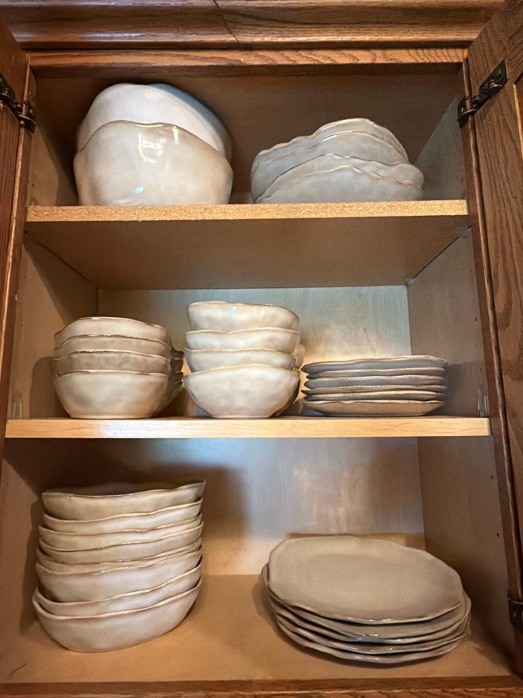 Customer photo review of 16-Piece Stoneware Set-Crema