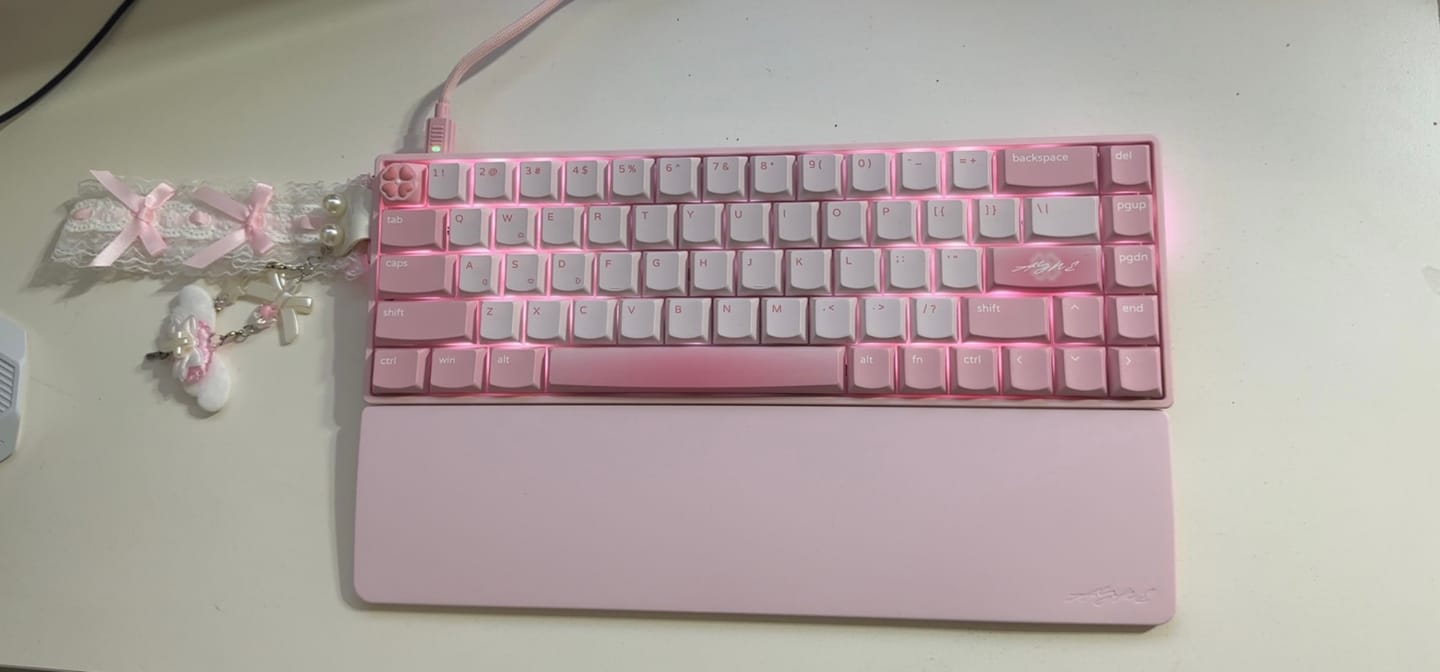 Customer photo review of Zirnex Ayne68 Alüminyum Klavye (Manyetik Switch / HE)