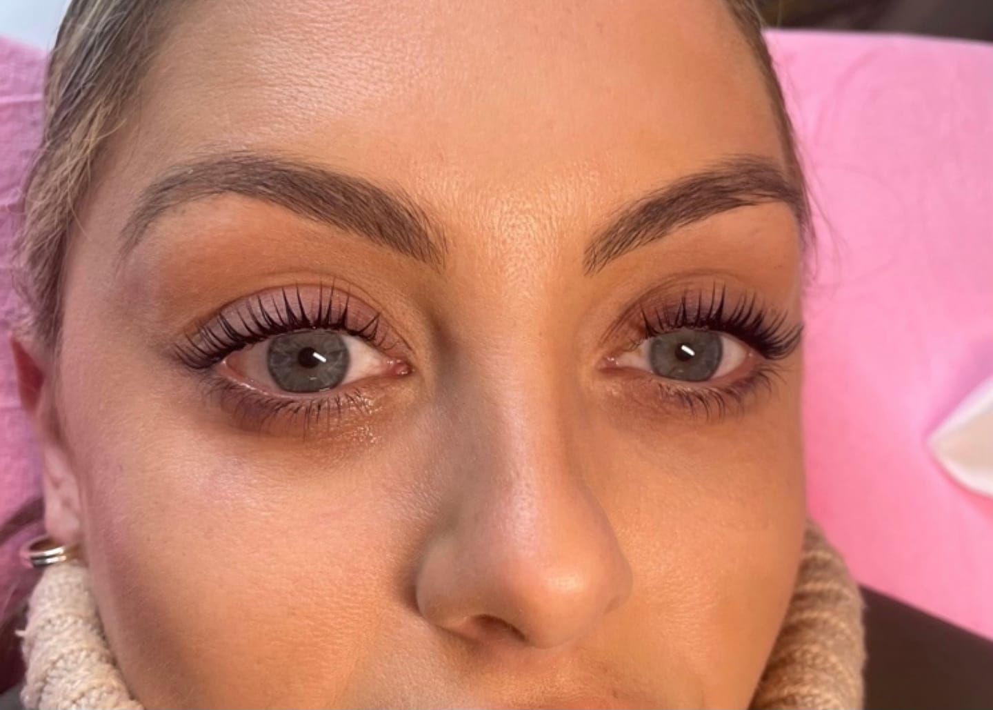 Customer photo review of Cysteamine Brow & Lash Lamination Kit - Step 1 - 15ml
