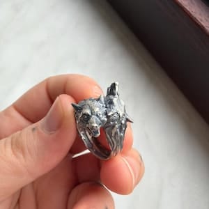 Customer photo review of Wolf Ring