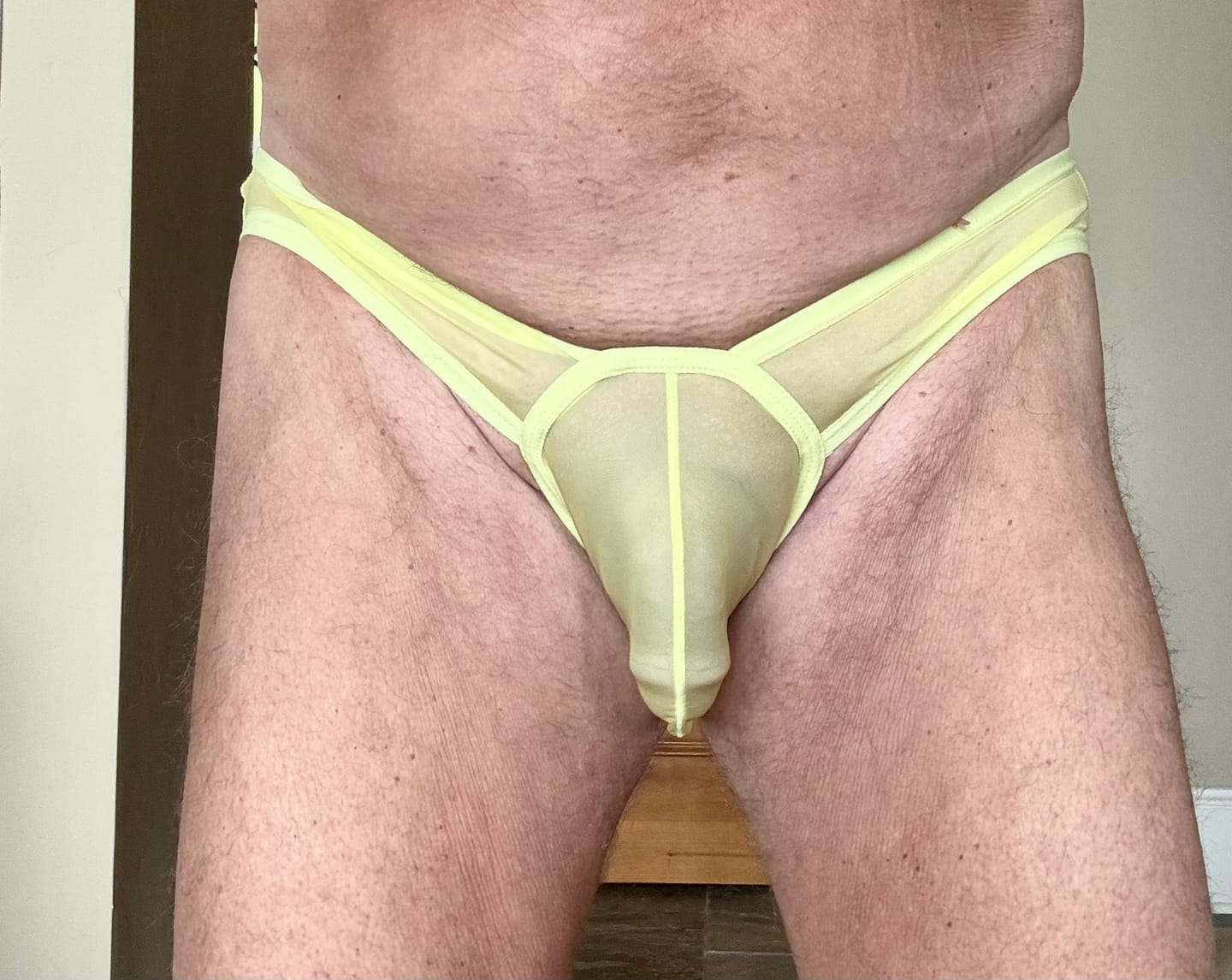 Customer photo review of 2 Pack Men's Ice Silk Breathable Sexy Low-Rise Anti-Odor Briefs