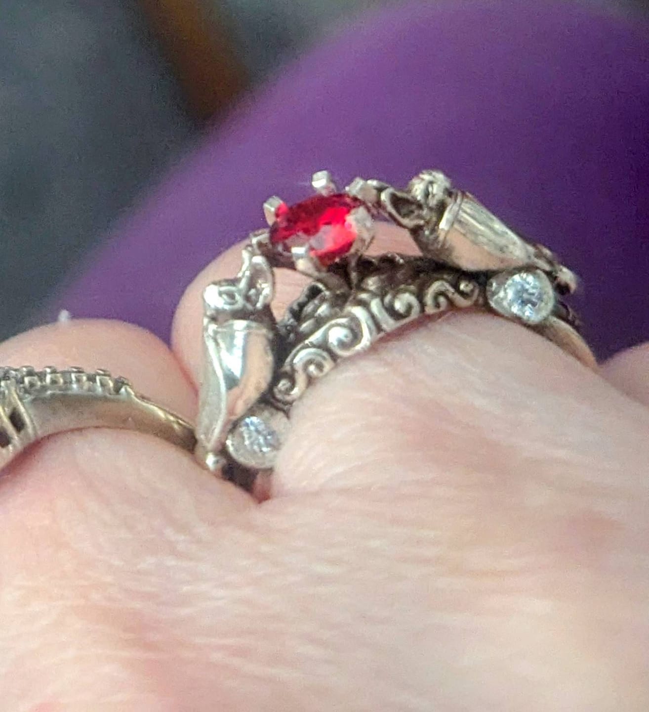 Customer photo review of Vampire Bat Ring