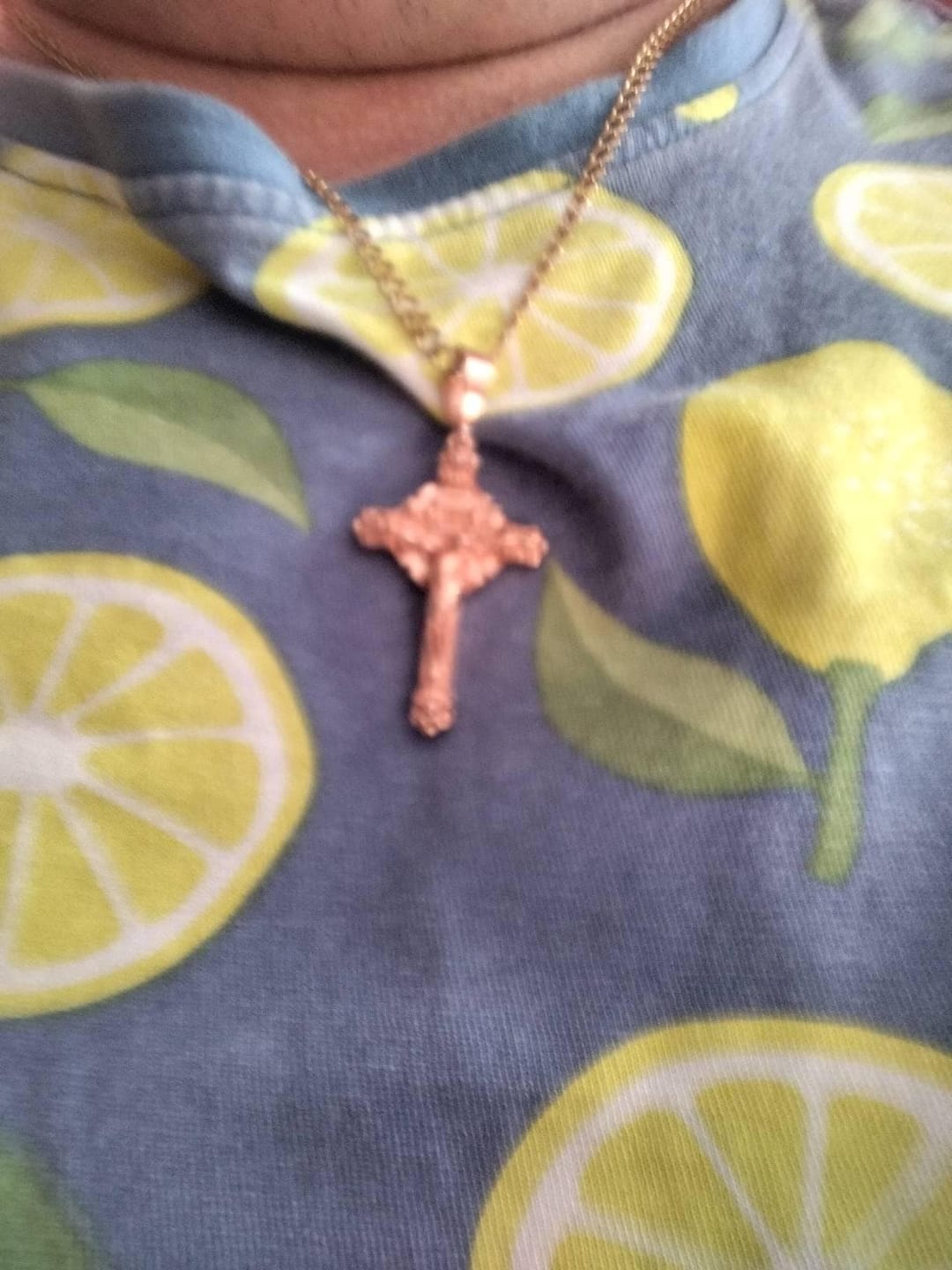 Customer photo review of Crucifix Pendant