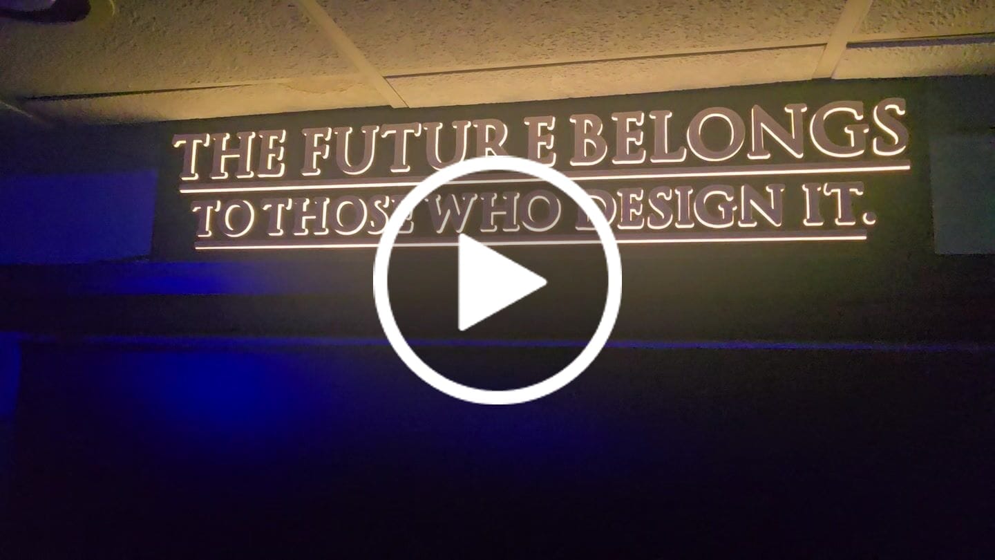 Customer video review of CUSTOM MOCKUP SIGN FOR Michael Shost