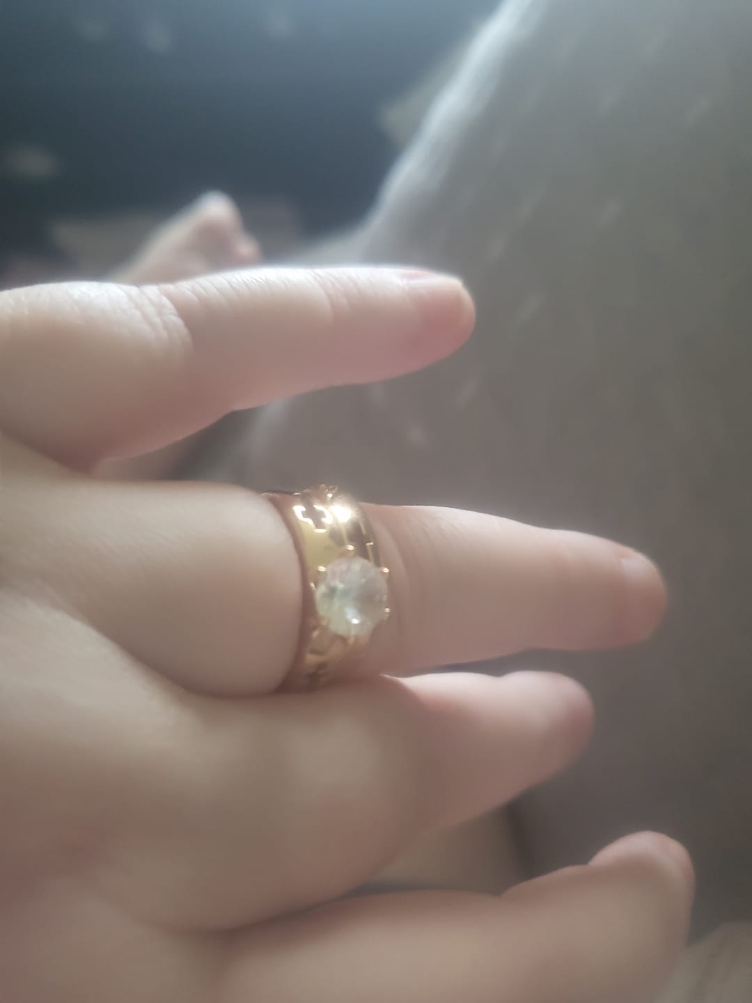 Customer photo review of FREE Today: Stackable Cross Band Ring Set: Timeless Symbol of Faith & Eternal Light