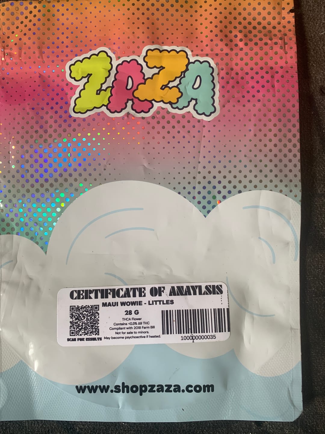 Customer photo review of Maui Wowie - 28 Grams Littles - Sativa