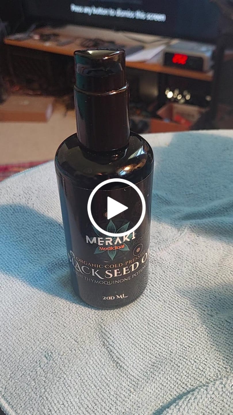 Customer video review of High Potency Cold-Pressed Organic Black Seed Oil with 3% Thymoquinone