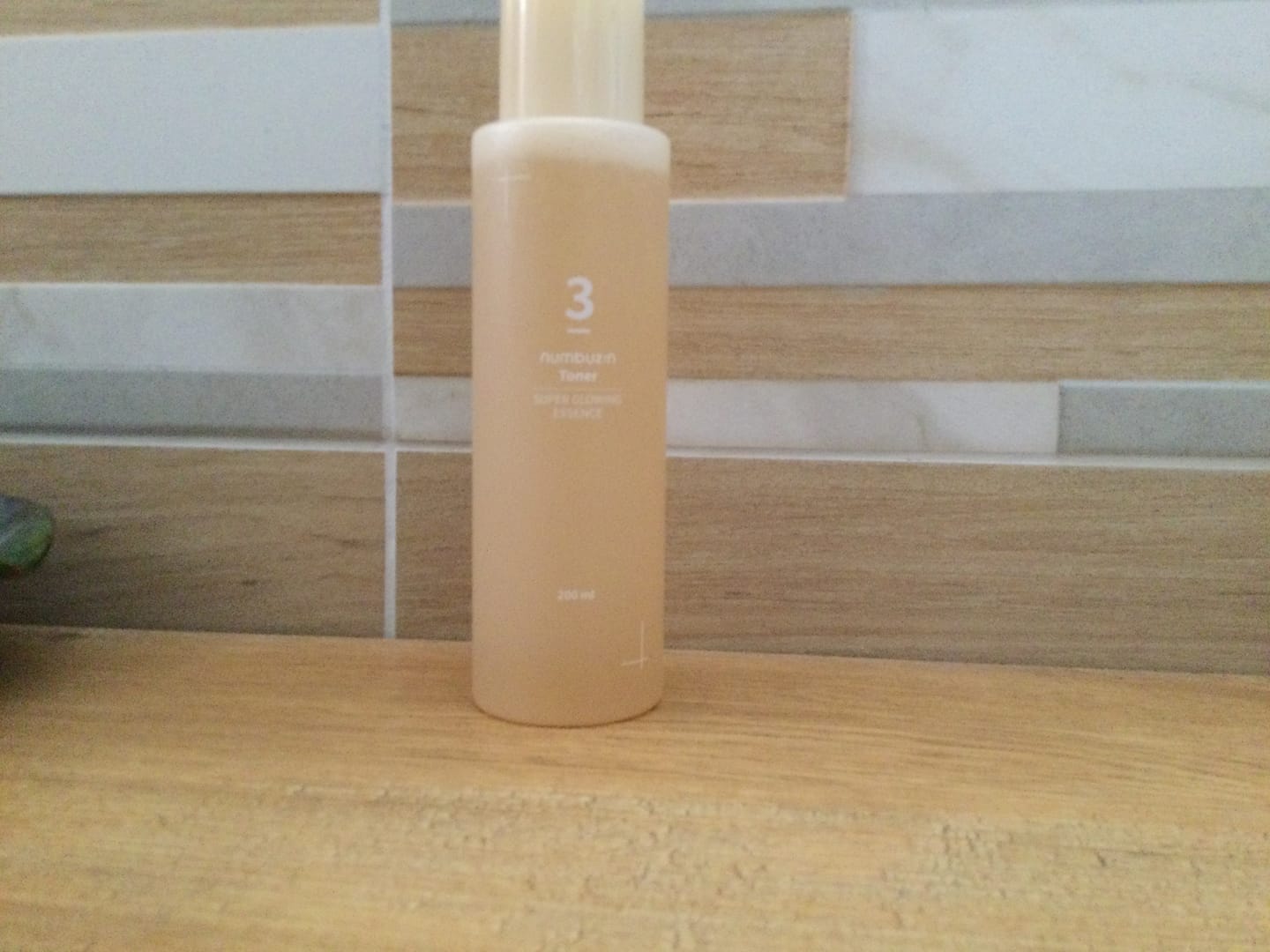 Customer photo review of Numbuzin - Essence toner super lumineux N°3 - 200ml