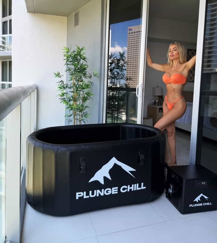 Customer photo review of Cold Plunge Chiller + Pro Tub