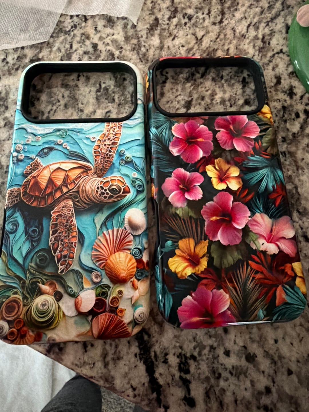 Customer photo review of Turtle in The Sea Design iPhone Case