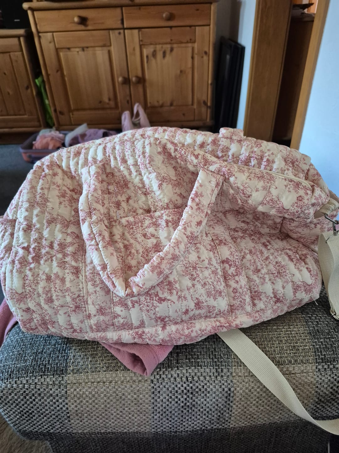 Customer photo review of Ana Floral Duffle Bag