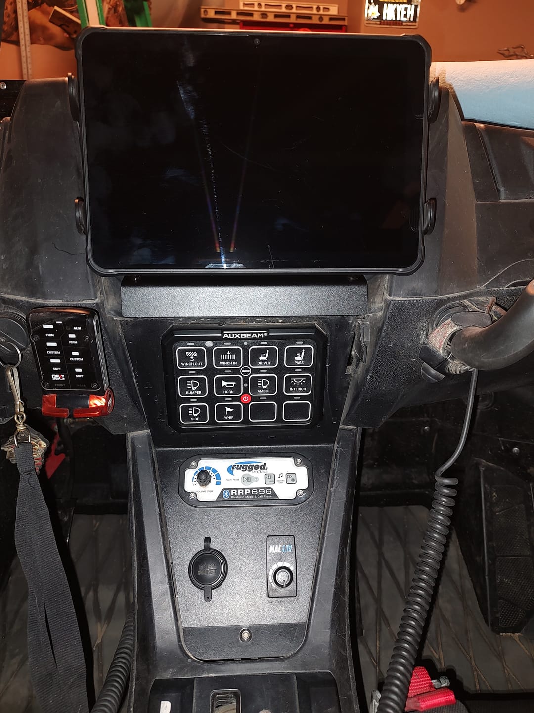 Customer photo review of Tackform Tablet Holder | Spring Loaded Grip | 20mm Ball