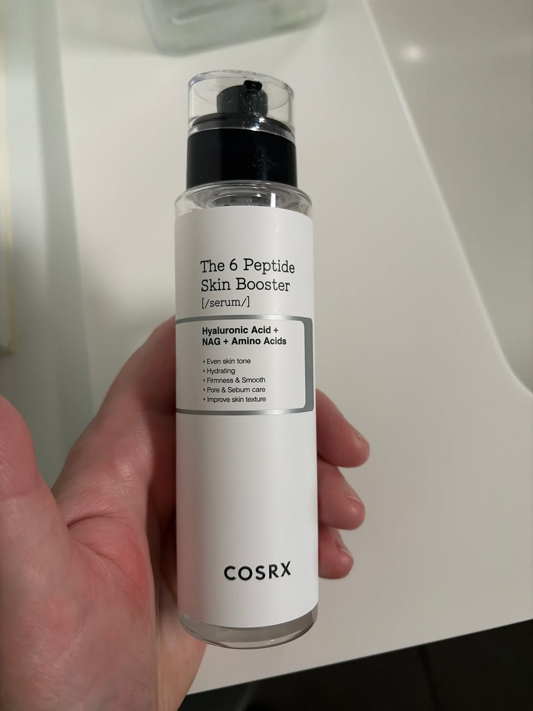 Customer photo review of Peptīdu serums-būsteris sejai COSRX The 6 Peptide Skin Booster Serum