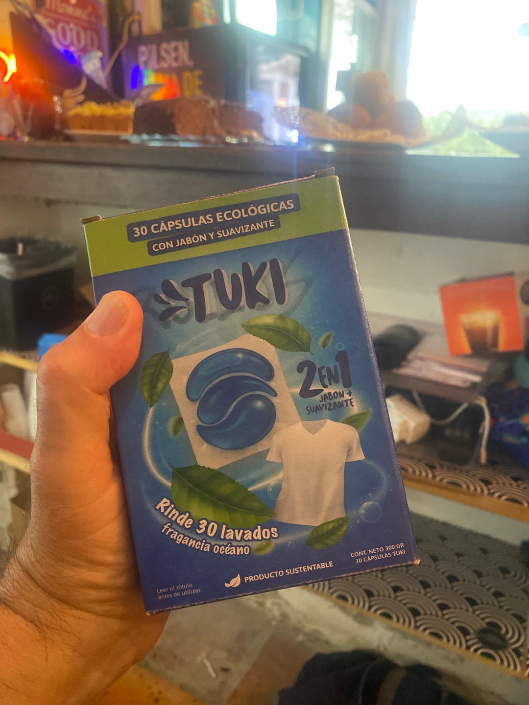 Customer photo review of Capsulas Tuki Ecológicas ♻️ 2en1 con Jabón y Suavizante