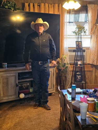 Customer photo review of Cowboy Boot Python Mega Honey