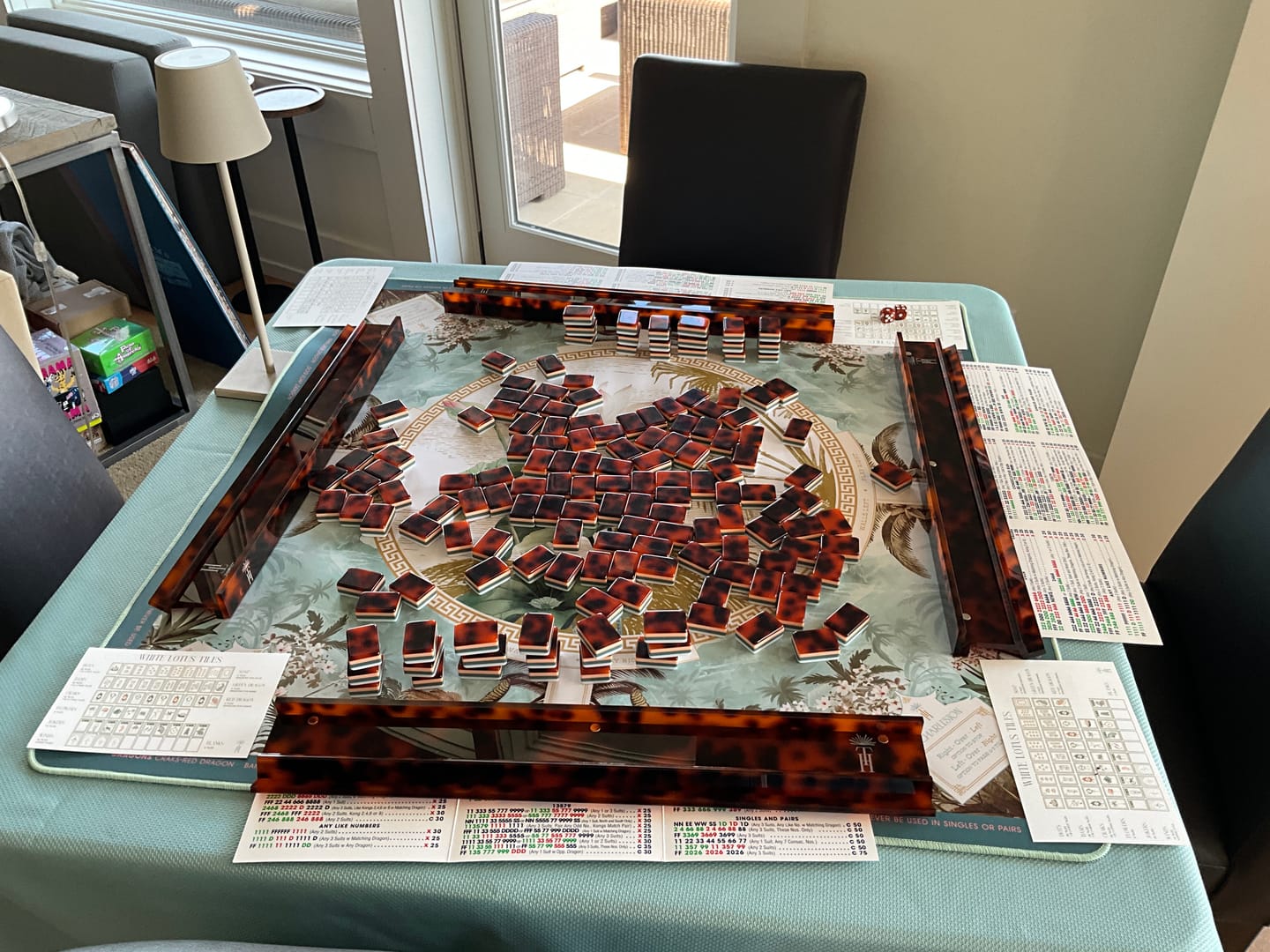 Customer photo review of Tortoiseshell Mahjong Racks