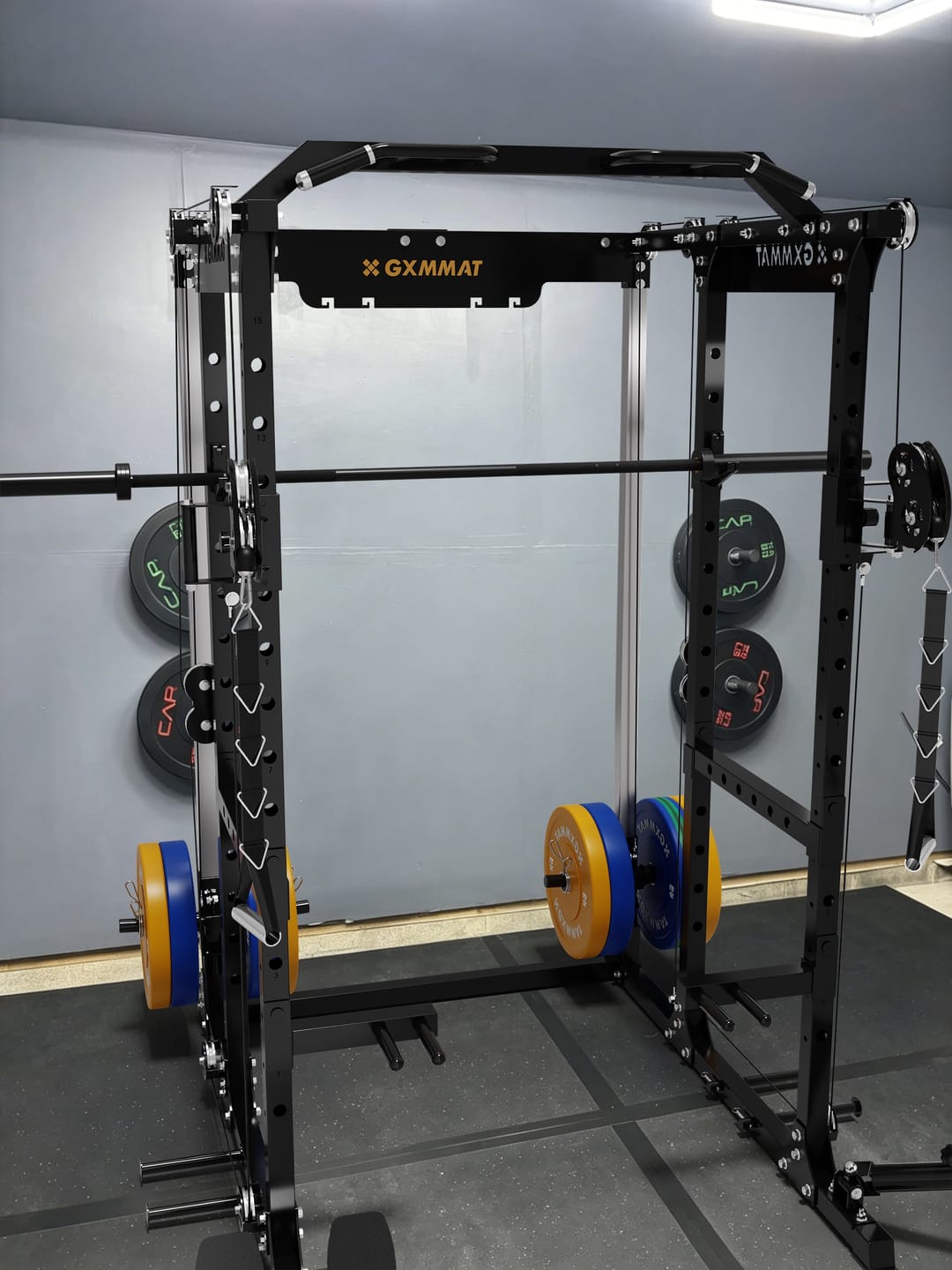 Customer photo review of GXMMAT X6 Power Rack + Weight Bench + Barbell Package