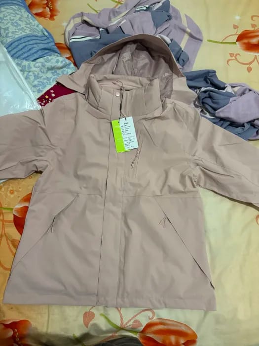 Customer photo review of Damska Wodoodporna Kurtka Przeciwdeszczowa 3-w-1