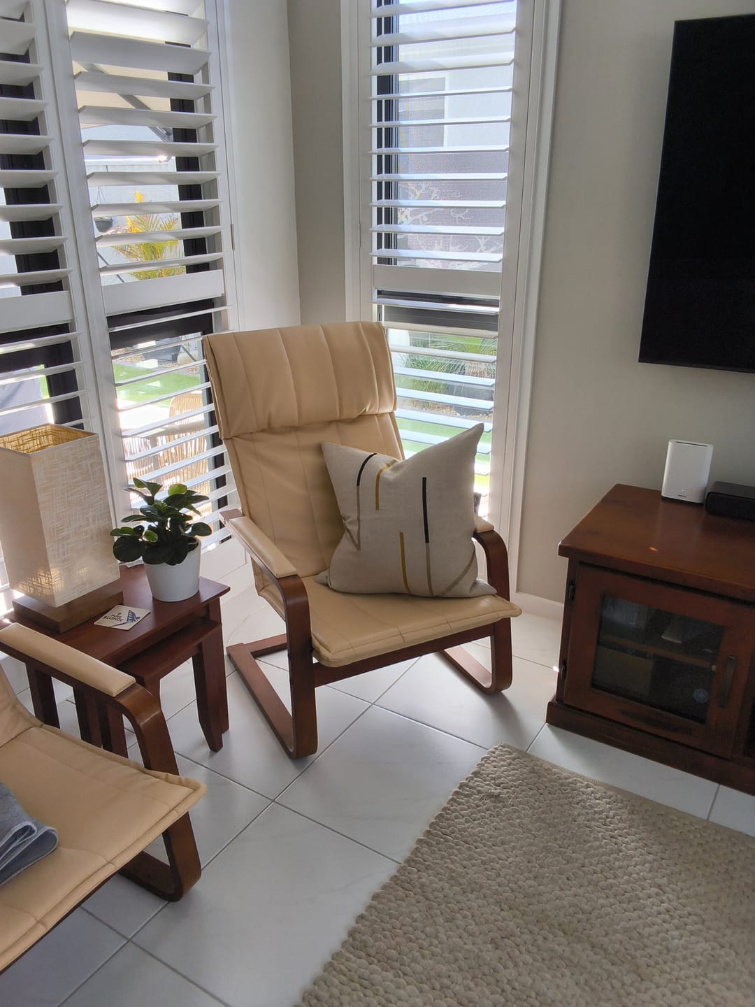 Customer photo review of Niseko Sticks Natural Lounge Cushion 55 x 55cm