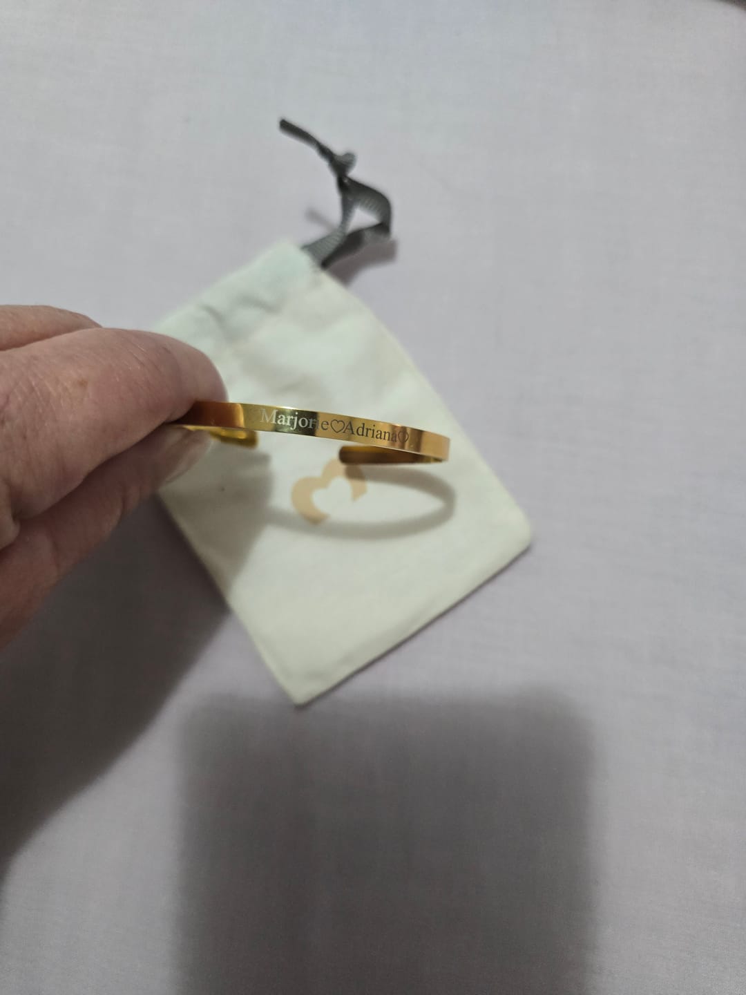 Customer photo review of Pulsera Secreta - Personalizado