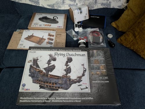 Reseña con foto de un cliente sobre Maqueta el Holandés Errante